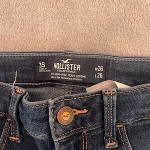 High-rise dark blue curvy Jean legging